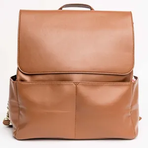 New arrival Washable vegan leather diaper backpack bag