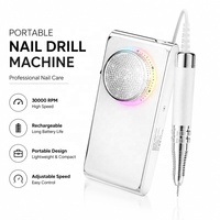 Lime à ongles électrique sans fil portable, rechargeable, ultra-silencieuse, haute vitesse, pour usage professionnel en salon de manucure