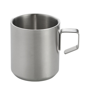 Double Layer Stainless Steel Mug 304 Anti Scalding Cup For Children Kids Milk Coffee Tea Cup Round Solid Color - Product Image 2