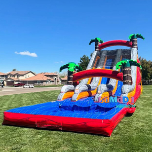 Tobogá<span class=keywords><strong>n</strong></span> inflable grande de grado Comercial de doble carril de 20 pies, toboganes acuáticos inflables de grado comercial, patio trasero - Product Image 1