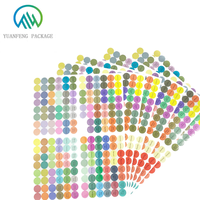 Autocollants ronds colorés imprimés sur mesure, étiquettes adhésives en vinyle imperméables pour l'emballage des produits