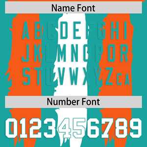 Maillots de football américain personnalisés avec motif graffiti orange et blanc - Product Image 4