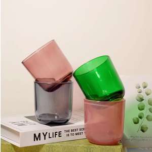 Lọ đựng nến thủy tinh trống, nhiều màu sắc, độc đáo, bán buôn năm 2023, sang trọng, dùng để làm nến - Product Image 5