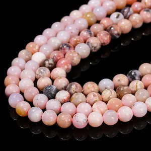 Commercio all'ingrosso di alta qualità bracciali di cristallo rosa opale braccialetto di perline bracciale per la guarigione di energia di pietra