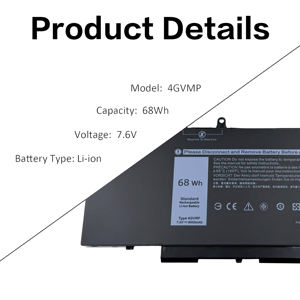 Hochwertiger 7,6V 68Wh Wiederaufladbarer Laptop-Akku 4GVMP Ersatz für Dell Latitude 5400 5401 5500 5501 5410 5411 5510 5511 - Product Image 2
