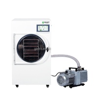 Huishoudelijke 6Kg 8Kg Fruit Food Mini Vacuüm Gedroogde Huis Vriesdroger Lyofilisator Met Olievrije Vacuümpomp Machine Usa Instock