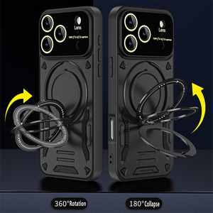 Étui de téléphone multifonctionnel invisible avec support d'anneau anti-chute, protection de l'objectif de la grande fenêtre pour ZTE Blade A54 A34 Axon 50 Lite - Product Image 6