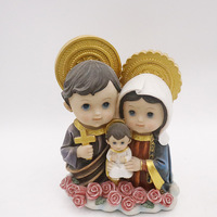 Statues de figurines catholiques en résine à faire soi-même, vente chaude, décoration religieuse en polyrésine