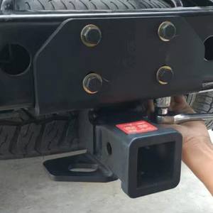 Accesorios todoterreno 4x4 <span class=keywords><strong>Enganche</strong></span> de receptor trasero de acero negro <span class=keywords><strong>Enganche</strong></span> de <span class=keywords><strong>remolque</strong></span> para <span class=keywords><strong>Toyota</strong></span> Prado LC120 - Product Image 6