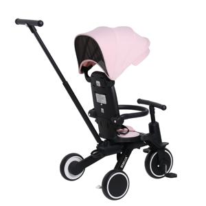 Triciclo para niños de alta calidad OEM 8 en 1, triciclo para bebés de diseño fácil de plegar con un botón con asiento de rotación 360, coche para niños de 3 ruedas - Product Image 1