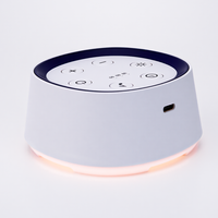 Haut-parleur créatif Décoration d'intérieur Veilleuse RGB Sons apaisants Machine à bruit blanc Aide au sommeil pour bébé Rechargeable Batterie 800mAh