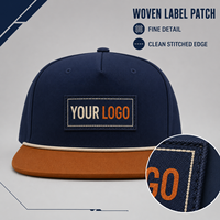 Gorra Snapback Personalizada de 5 Paneles con Logotipo Bordado en 3D, Visera Plana, Ajustable, Estilo Urbano, Proveedor Mayorista