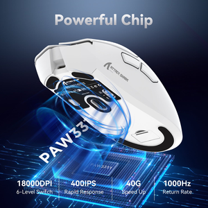 Souris de jeu sans fil Attack Shark R1 PAW3311 12000 DPI, forme ergonomique pour droitier, 59g légère, souris de jeu RGB 3 modes - Product Image 6