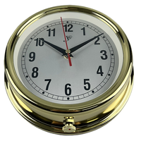 IMPA 370204 Chronomètre marin à quartz, horloge de navigation nautique en laiton, compteur de temps pour navire