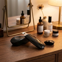 BC Private Label 24KHz Ultrasonic Face Exfoliator IPX5 Tahan Air Saat Mandi Ion Positif Pembersih Mendalam Infus Ion Negatif Untuk Perjalanan