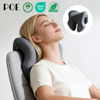 Cojín Ergonómico de Espuma Viscoelástica de Seda Láctea para Silla, Reposacabezas y Asiento, Almohada para Siesta - Soporte Ortopédico para Alivio del Dolor de Espalda y Cuello, Ideal para Avión