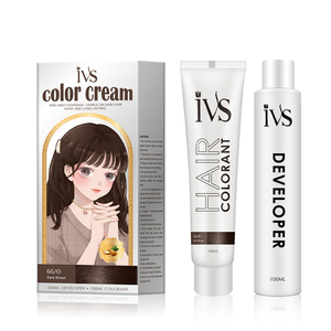 IVS OEM/ODM disponibile colorante da 100ml + 100ml developer Light Ash Blonde crema colorante per capelli personalizzata con adorabile Design a fumetti - Product Image 3