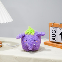 Peluches En Gros Violet En Peluche Éléphant Poupée Sur Mesure Teddy Velours Petit Peluches Animal Jouet pour Dessin