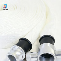 Tuyau d'incendie Kunan rouge, blanc et jaune 2/2,5/3/4 pouces 1,3/1,6 MPa, personnalisable, vente en gros, directement de l'usine, haute qualité