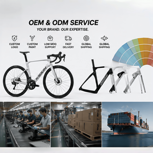 Bicicleta de Carretera de Fibra de Carbono T700, 18 Velocidades, Grupo Shimano SORA R3000, Freno de Disco Mecánico, Eje Pasante, Bicicleta de Gravel de Carbono, Venta al Por Mayor - Product Image 6