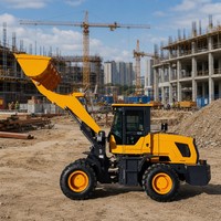 4 X 4 Kompakter Radlader Kleiner Wendekreis Hohe Manövrierfähigkeit Frontlader für Landwirtschaft Bau Landschaftsbau