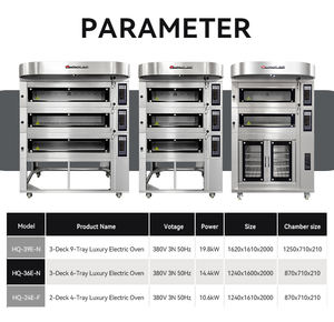 Industrial 2 Deck 4 Tabletts Elektro-Brotofen Backofen mit <span class=keywords><strong>Proofer</strong></span> - Product Image 6
