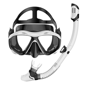 Chất lượng cao đôi ống kính không thấm nước lặn mặt nạ ống thở thiết lập với Tempered Glass Silicone lỏng biểu tượng tùy chỉnh tùy chọn cho người lớn sử dụng - Product Image 3