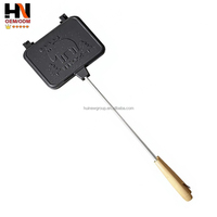 Moule à crêpes et gaufres rond en aluminium certifié LFGB FDA pour petit-déjeuner ethnique, outil de cuisson professionnel pour la maison et la vente en gros