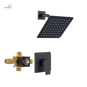 Sistema <span class=keywords><strong>Doccia</strong></span> a Pioggia Nero da Parete, Set <span class=keywords><strong>Doccia</strong></span> Monofunzione, Include Valvola di Ingresso Acqua - Product Image 1