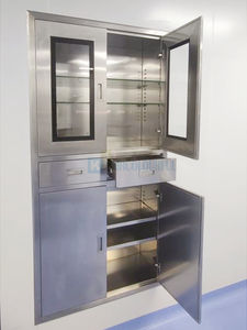 خزانة أدوات طبية قابلة للغلق من الفولاذ المقاوم للصدأ وهي جزء من أثاث المستشفيات - Product Image 6