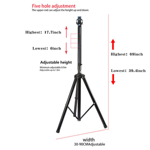 Support de ventilateur holographique 3D Missyou avec base multifonction, hauteur de 39,4 à 69 pouces, capacité de charge de 150 livres pour ventilateur holographique - Product Image 3