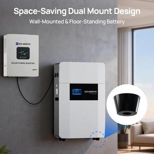 ECO-WORTHY <span class=keywords><strong>Batterie</strong></span> LiFePO4 <span class=keywords><strong>de</strong></span> stockage d'énergie 51,2 V 100 Ah murale hors réseau certifiée CE avec garantie <span class=keywords><strong>de</strong></span> 10 ans - Product Image 2