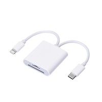 Lector de Tarjetas Móvil Tres en Uno AIsmartlink Compatible con Tipo-C, Lector de Tarjetas TF/USB, Lector de Tarjetas OTG para Cámara