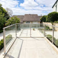 Poteau de balustrade en verre en acier inoxydable sur mesure, poteau de garde-corps en acier inoxydable pour escalier, balcon, terrasse