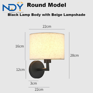 Chất lượng cao LED Tường ánh sáng hình chữ nhật và vòng sắt lồng đèn lồng Tường Đèn nội thất với bóng đèn LED - Product Image 6