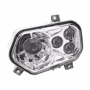 2Pcs काले एलईडी हेडलाइट किट उच्च/कम बीम के लिए पोलारिस खिलाड़ी रेंजर RZR 570 800 900 एटीवी बंद सड़क सरीखी हेडलाइट्स लगाई गई - Product Image 2