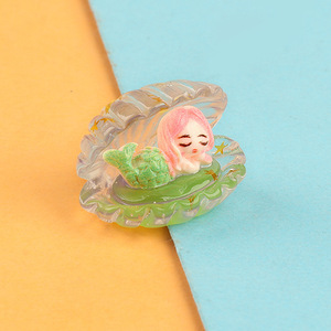 2025เครื่องประดับผมอะคริลิคทำจากเปลือกหอยสำหรับแม่บ้านสามมิติเรืองแสง - Product Image 6