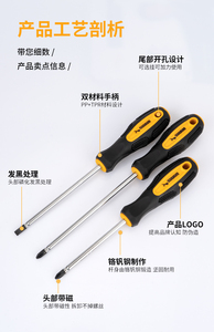 Set di Cacciaviti Professionali Multifunzione CRV Pozi Torx con Scatola in Plastica Cromata 35 Punte - Product Image 5