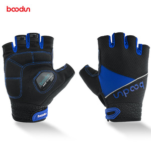 Gants de cyclisme Boton, demi-doigts, noir et blanc, respirants, pour sports de plein air, gants de vélo, unisexe, taille adulte M L XL - Product Image 5