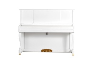 <span class=keywords><strong>Pianoforte</strong></span> Verticale Bianco Professionale CARNALL UP-126 in Legno Massello di Mogano, <span class=keywords><strong>Pianoforte</strong></span> Acustico Ecologico a 88 Tasti con Logo Personalizzato - Product Image 3