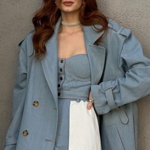 Nuevo Conjunto de Traje de Tres Piezas de Moda Otoñal con Cuello Corazón, Decoración de Botones, Chaqueta Tejida, Pantalones y Corsé - Product Image 2