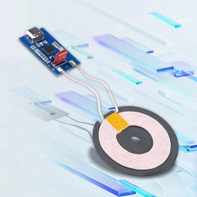 High Power 5W 10W 15W Wireless Charging Module Diy Charging Pcba Module Type-c Input Support Pd Automatic Decoy Voltage