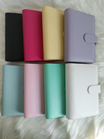 Meilleures ventes, feuille souple Durable 6 anneaux couverture A5 A6 Pu classeur de cartes en cuir classeur de Budget Espanol classeur de cartes postales