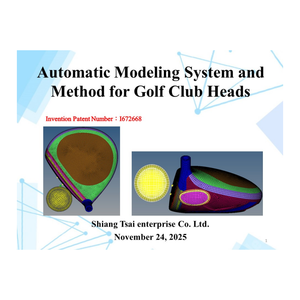 Método de Modelado Automático de Precisión para Cabezas de Palos de Golf, Sistema de Diseño Digital de Alta Precisión, Equipo de Golf Profesional, Taiwán - Product Image 4