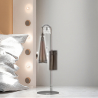 Lampe murale chauffe-bougie moderne à intensité variable avec température réglable, sans fil, en métal, pour table ou applique murale