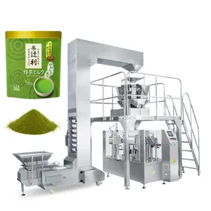 Máquinas de envasado de polvo seco de té a buen precio, máquina automática de llenado de paquetes de bolsas con cremallera Doypack