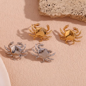 <strong>Crab</strong> Design Gold Plated <strong>Jewelry</strong> Set Stainless Steel Pendant Necklace Ladies <strong>Jewelry</strong> Necklaces and Earrings - Product Image 5