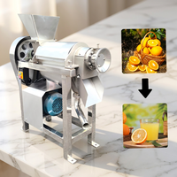 Presse-agrumes industriel en acier inoxydable à froid avec structure à vis pour l'usine de transformation des fruits et légumes