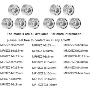 Roulement à billes miniature à gorge profonde en acier inoxydable SMR63ZZ haute vitesse pour perceuse <span class=keywords><strong>dentaire</strong></span>, turbine <span class=keywords><strong>dentaire</strong></span>, voiture RC, roulements 3x6x2 mm - Product Image 3