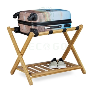 Soportes para maletas de nuevo estilo a la venta, venta al por mayor, portaequipajes de bambú natural, soporte para maletas plegable resistente - Product Image 3